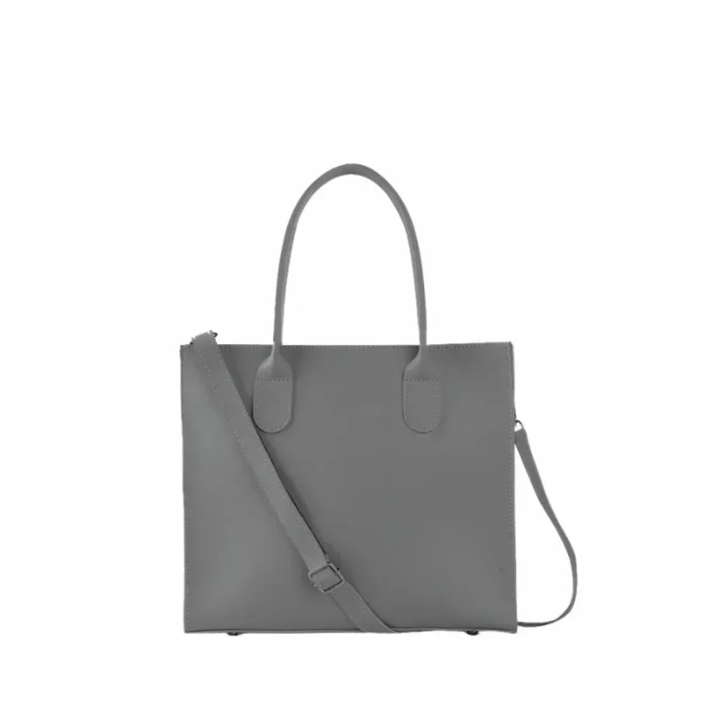 Charming grey shoulder bag