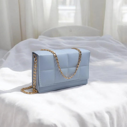 Luxury style sky blue purse