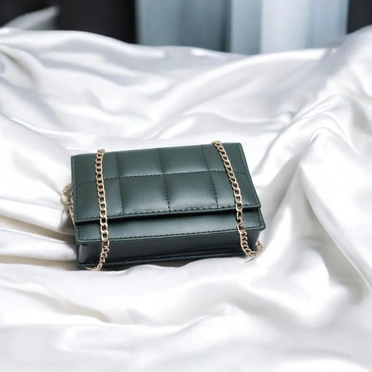 Luxury style green purse