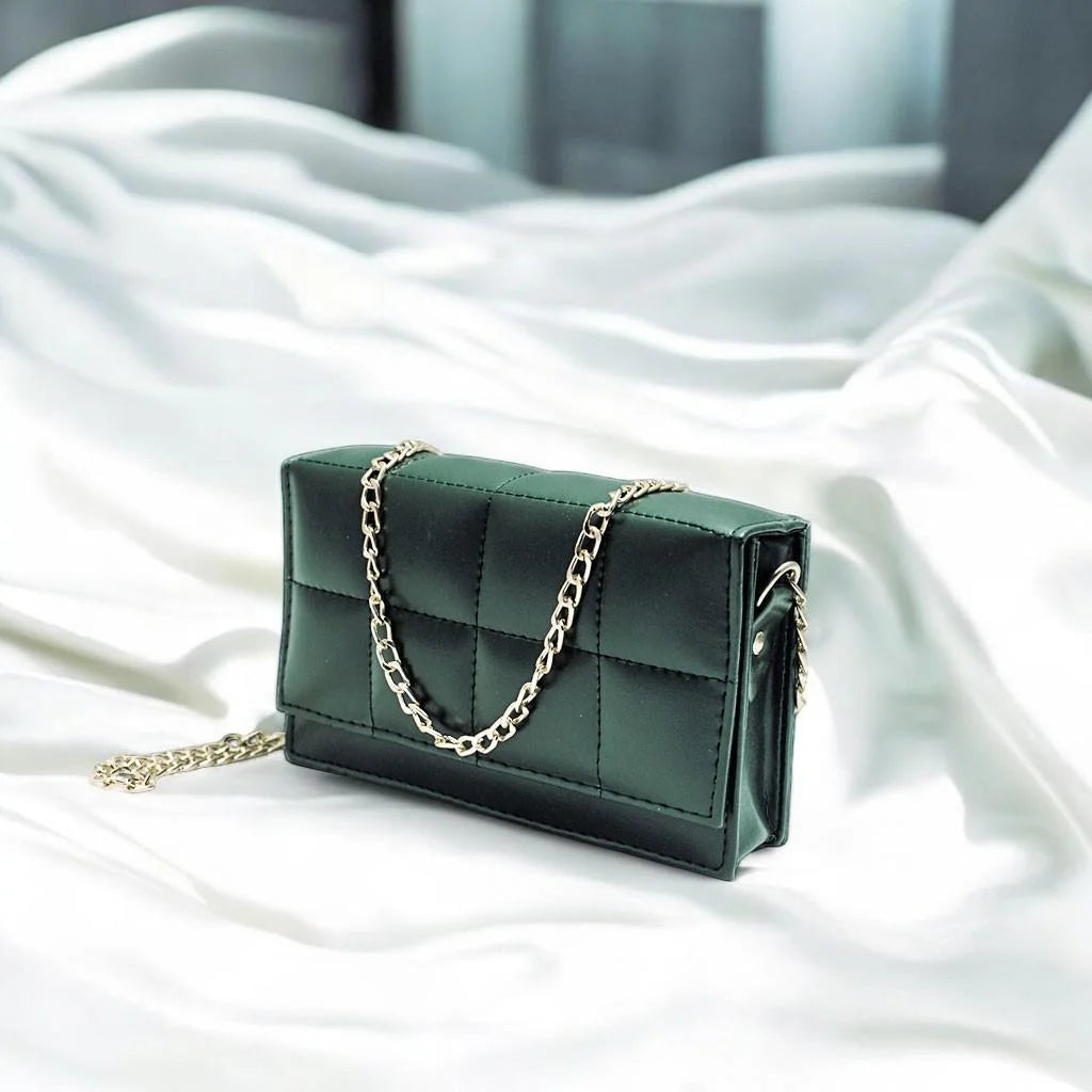 Luxury style green purse