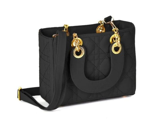 Boxy black purse