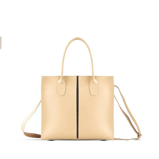 Charming beige shoulder bag