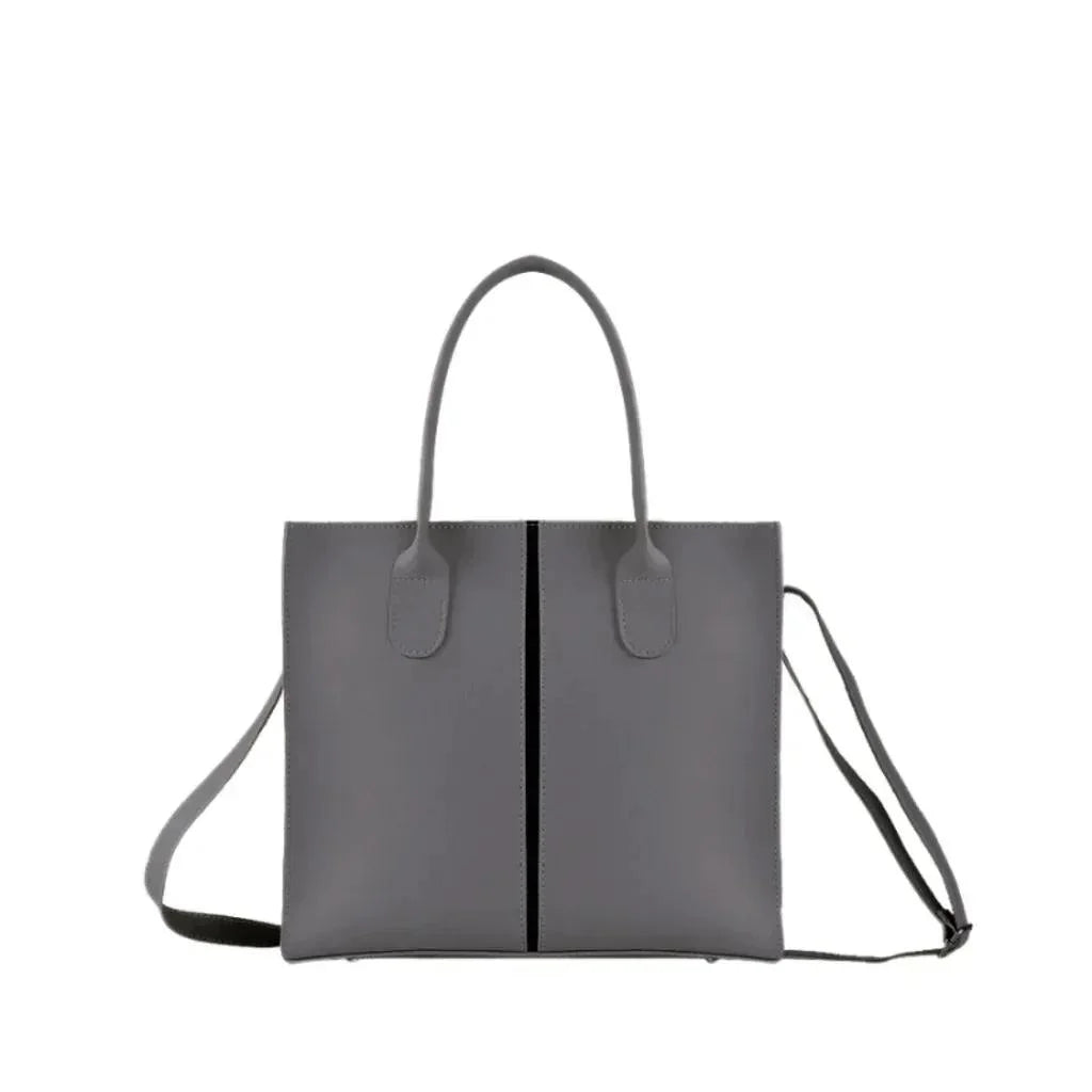 Charming grey shoulder bag