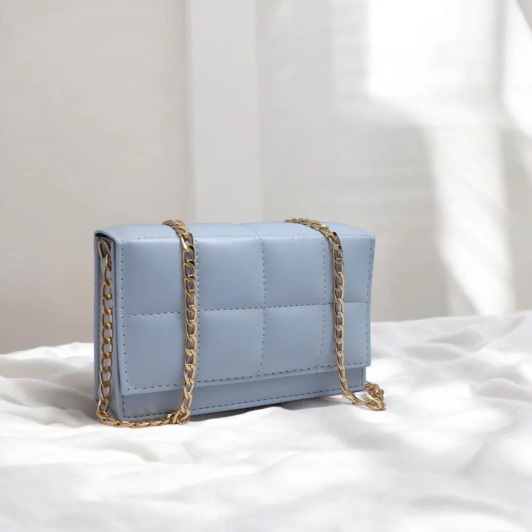 Luxury style sky blue purse