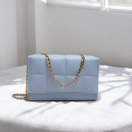 Luxury style sky blue purse