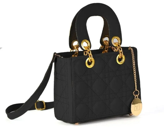 Boxy black purse